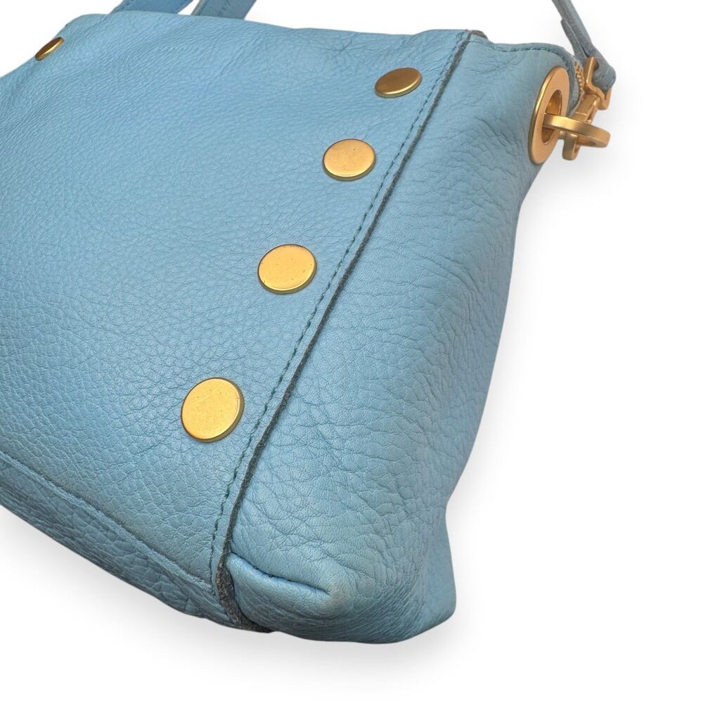 Hammitt Bryant Medium Sea Sprite Blue Leather Crossbody Shoulder Bag EUC - Picture 13 of 15